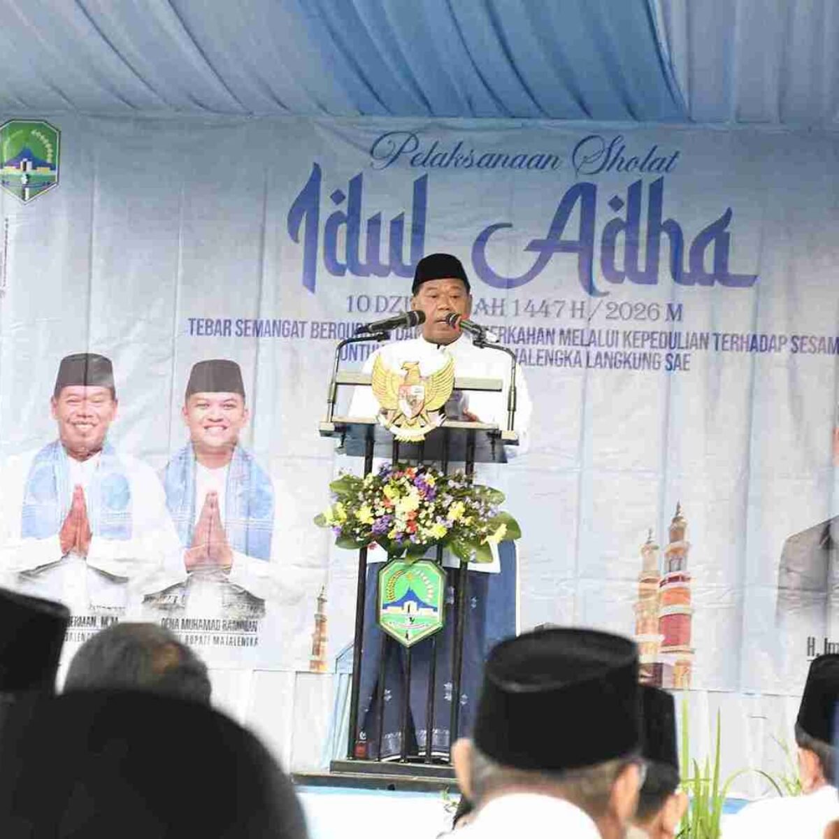 Ribuan Warga Padati Alun-alun Majalengka, Iduladha Dijadikan Momen Wujudkan Daerah Langkung Sae