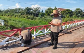 Jembatan Merah Putih Polres Kutim Rampung 100 Persen