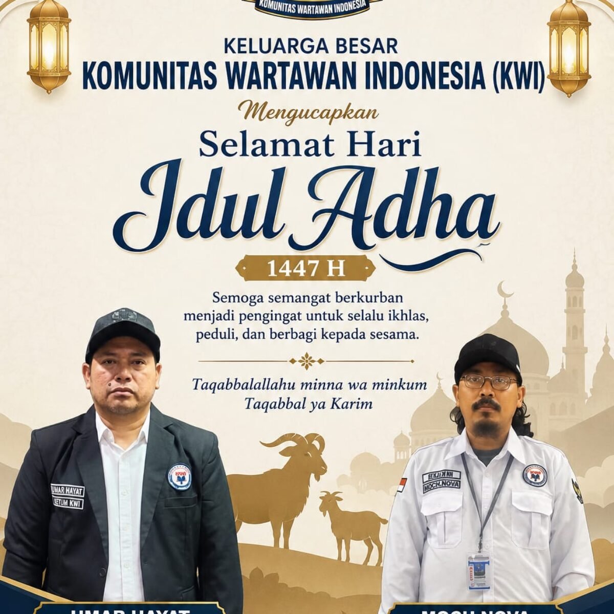 Keluarga Besar KWI Sampaikan Ucapan Selamat Hari Raya Idul Adha 1447 H
