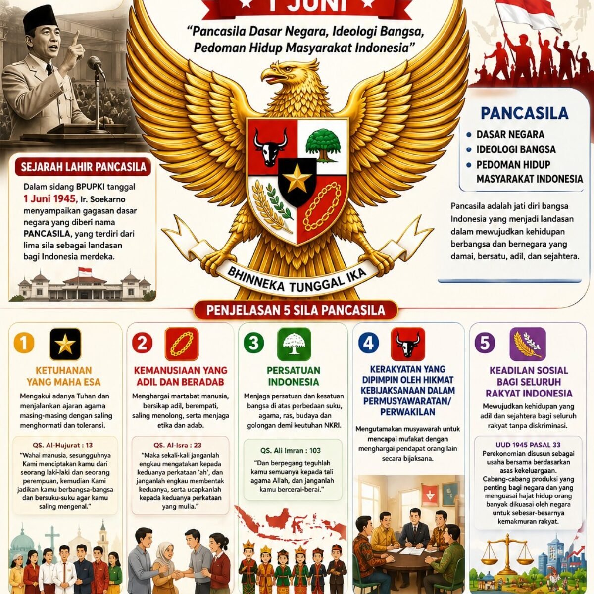 Merawat Semangat Pancasila untuk Indonesia yang Damai dan Bermartabat