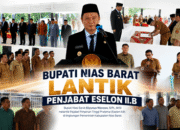 Bupati Nias Barat Lantik 9 Kepala OPD, Integritas Tak Bisa Ditawar, Kinerja Harus Terukur