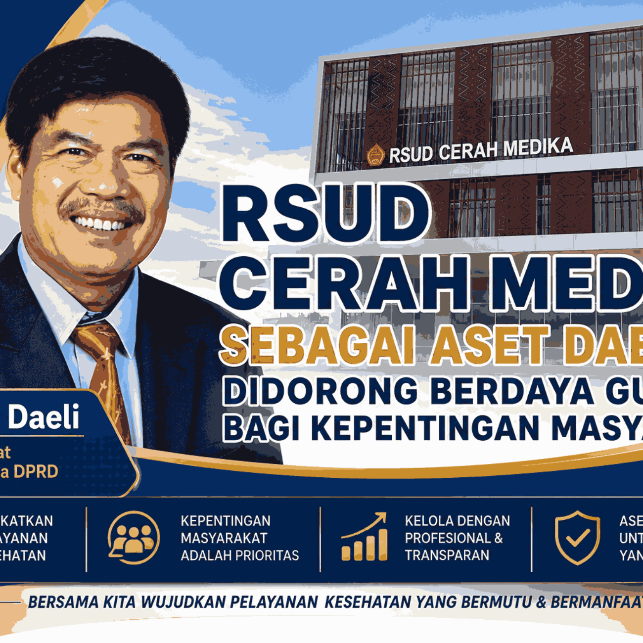 RSUD Cerah Medika Sebagai Aset Daerah Didorong Berdaya Guna bagi Kepentingan Masyarakat