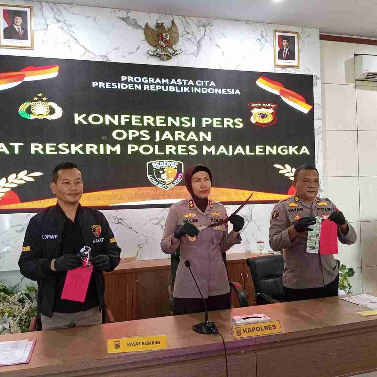 Polres Majalengka Ungkap Kasus Curas,Dua Pelaku Diamankan