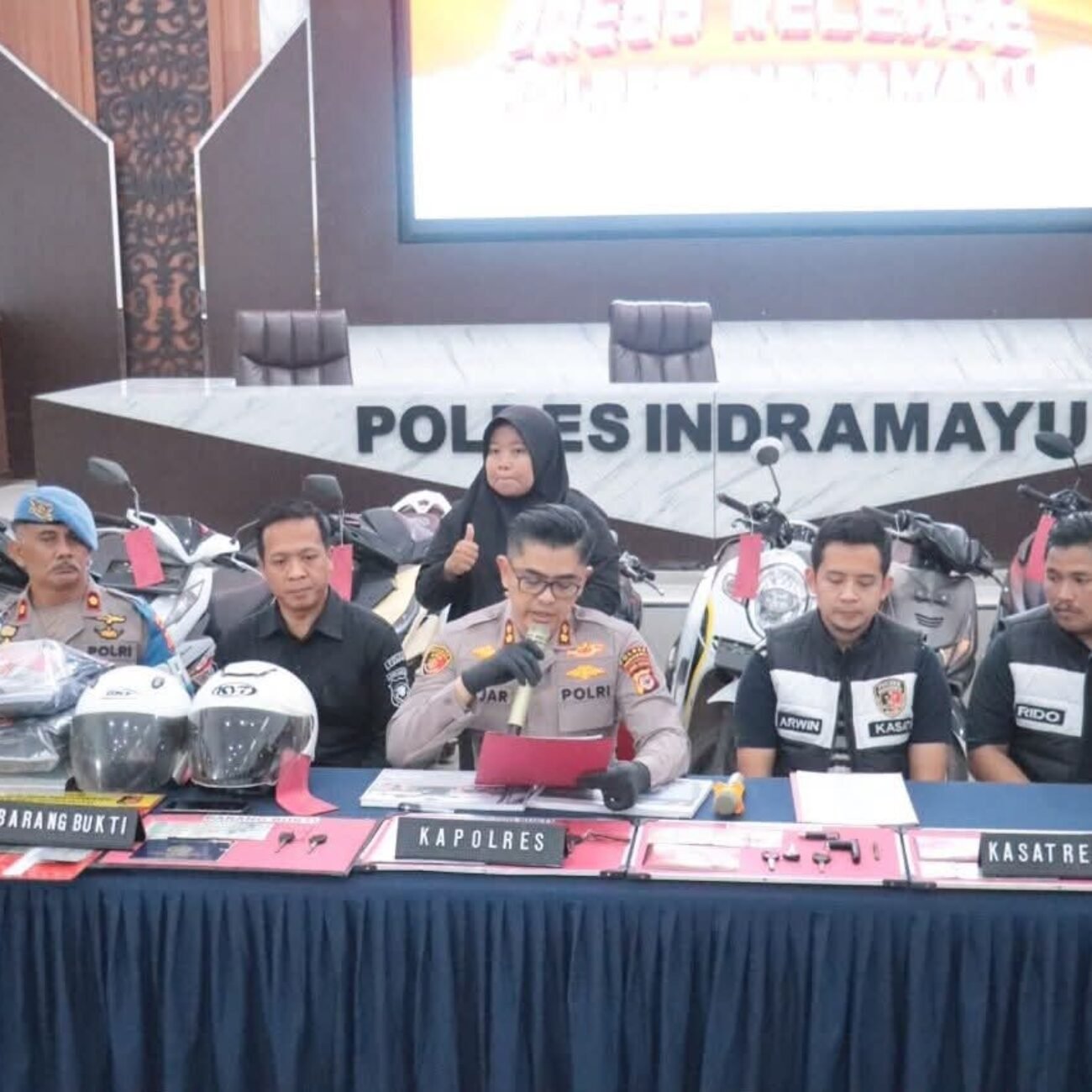 Foto:Kapolres Indramayu Beserta Jajaran Polres Indramayu 