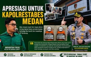 Respons Cepat Kasus Preman Aniaya Ibu Hamil di Tembung, Ketua HIMMAH Sumut Apresiasi Kapolrestabes Medan