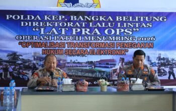 Polda Babel Gelar Latpraops Patuh Menumbing 2026, Fokus Penegakan Hukum Elektronik