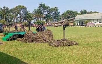 Aksi Pelumpuhan Terorisme dan Atraksi Alutsista Rudal Arhanud TNI AD, Meriahkan Upacara Sertijab Danyon Arhanud 11/WBY