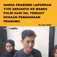 Garda Prabowo Laporkan Tiyo Ardianto ke Mabes Polri Hari Ini, Terkait Dugaan Penghinaan Prabowo