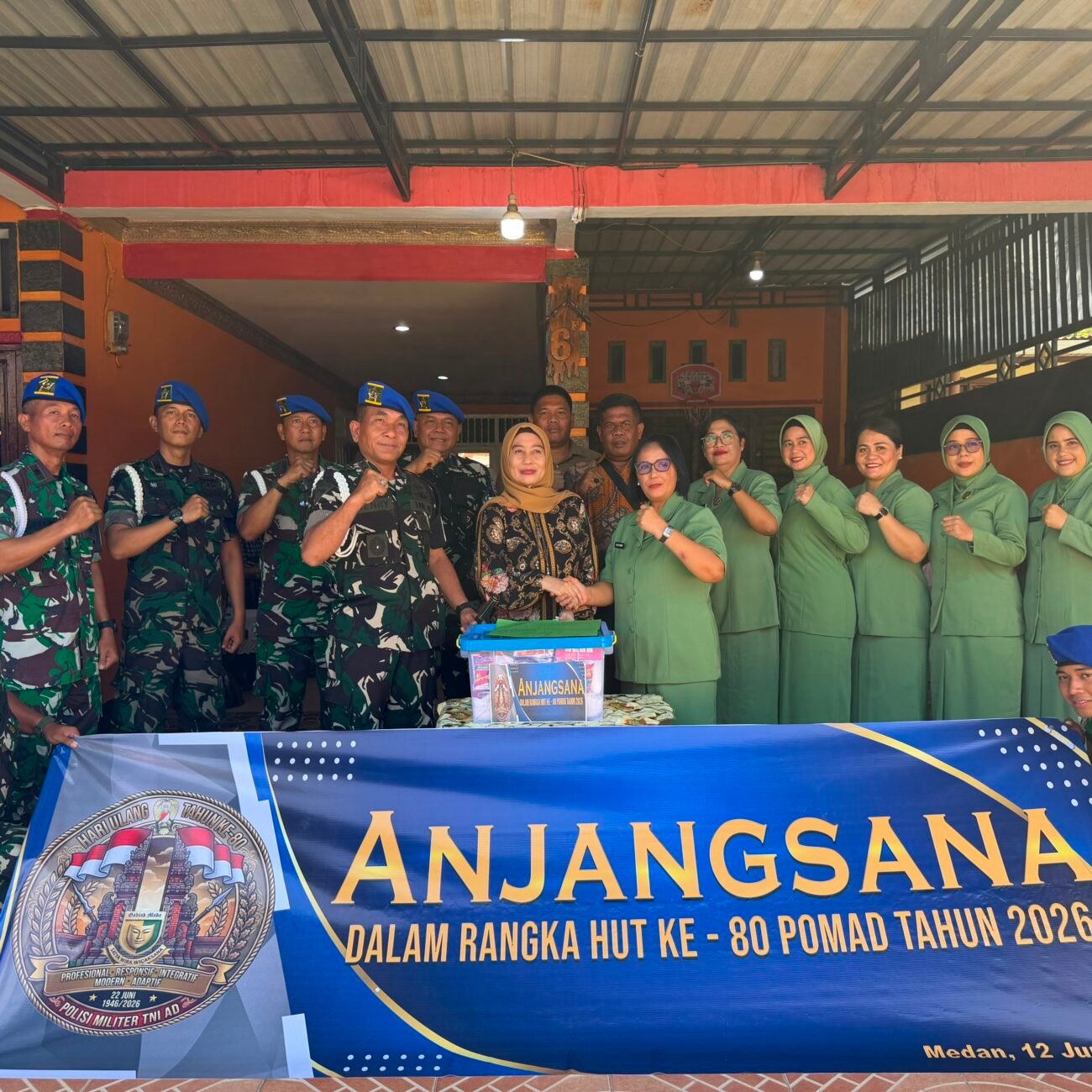 Pomdam I/BB Melaksanakan Anjangsana Dalam Rangka HUT ke – 80 POMAD Tahun 2026