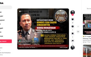 Lapor Pak Kapolri : Kapolrestabes  Medan Diduga Sebarkan Isu Hoax ke Komisi III DPR RI, Korban Pencurian Jadi Tersangka dan DPO Disebut Jaringan Mafia dan Pemeras?