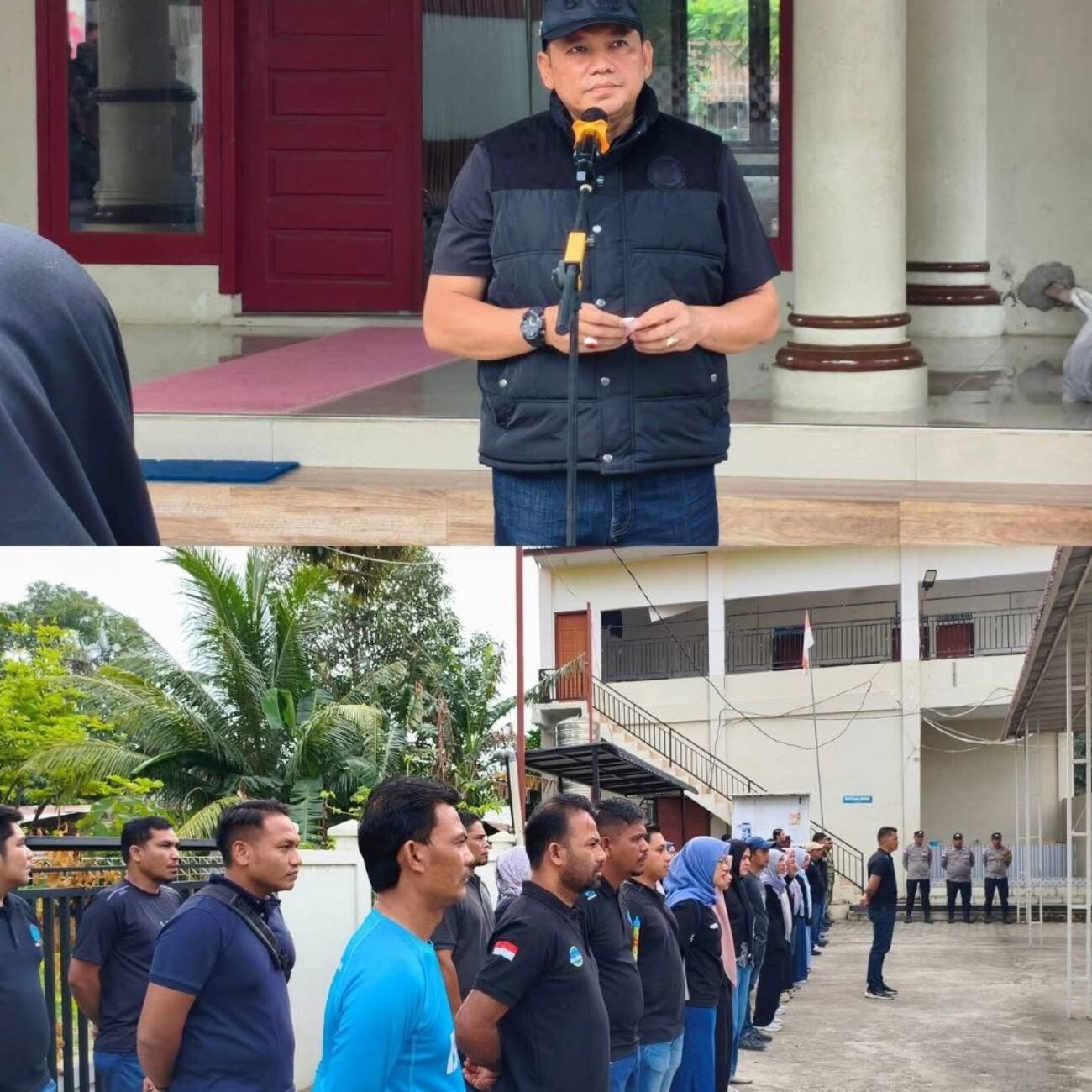 Giat Bakti Sosial Pra HANI 2026, BNNP Aceh bersih – bersih Meunasah Gampong Lamgapang  di Kec. Krueng Barona Jaya Kab Aceh Besar