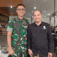 DPW PW FRN Sumut dan DPW APPI Sumut Ngopi Bareng Danmen Arhanud 2/SSM