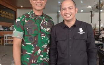 DPW PW FRN Sumut dan DPW APPI Sumut Ngopi Bareng Danmen Arhanud 2/SSM