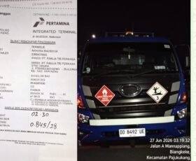 Mobil Tangki Industri Masuk SPBU Lambocca, Dokumen Pengiriman Dipertanyakan, KETUA PEMUDA LIRA Bantaeng Siapkan Laporan ke BPH Migas