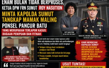 Enam Bulan Tidak Berproses, Ketua DPW PW FRN Sumut Minta Kapolda Sumut Tangkap Mamak Maling Terlapor Kasus Dugaan Penipuan dan Fitnah