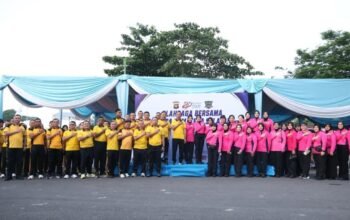 Peringati Hari Bhayangkara ke – 80, Polda Sumsel Gelar Jalan sehat Hingga Hijaukan Stadion Wirabhakti