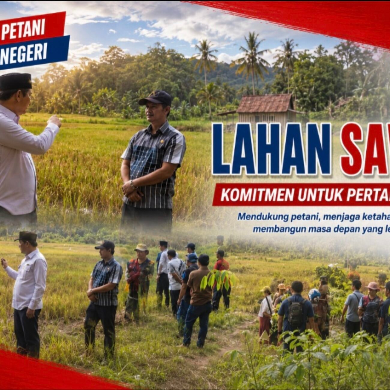 Optimalkan Hasil Panen, Bupati Nias Barat Tinjau Persawahan Warga Desa Balodano dan Janjikan Bantuan Pertanian