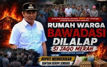 Insiden Kebakaran di Bawadasi, Bupati Nias Barat Tinjau Lokasi dan Janjikan Perbaikan Rumah Korban