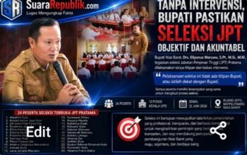 Tanpa Intervensi, Bupati Pastikan Seleksi JPT Objektif dan Akuntabel