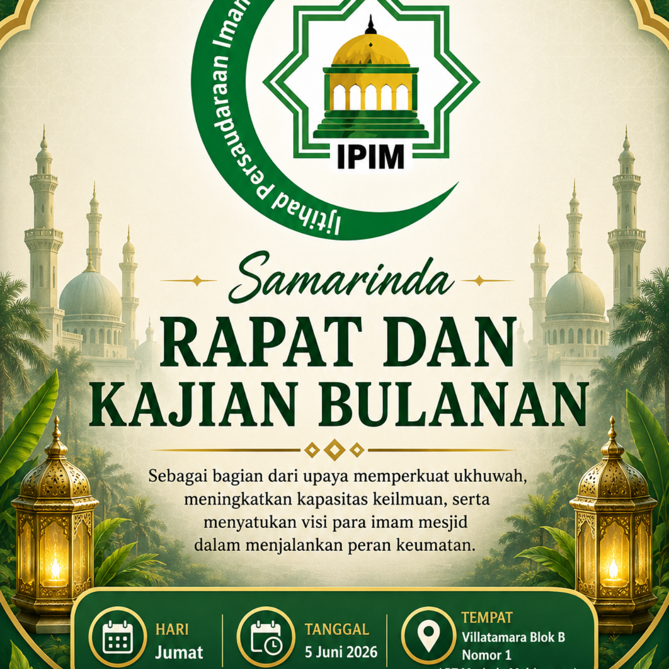 “Merajut Ukhuwah, Menyatukan Langkah: Pengurus IPIM DPW Kal-Tim Gelar Koordinasi dan Silaturahmi Bulanan”