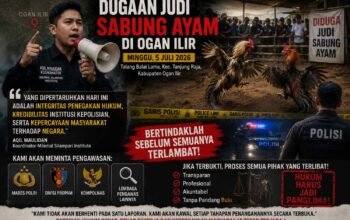 Milenial Silampari Institute Desak APH Bertindak Sebelum Terlambat, Minta Dugaan Sabung Ayam di Ogan Ilir Diusut Tuntas