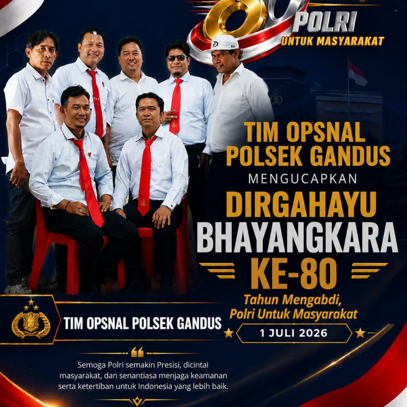 Keluarga Besar SuaraRepublik.com mengucapkan Dirgahayu Bhayangkara ke-80.