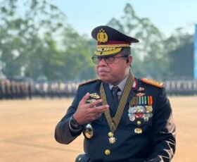 Polri Gelar Upacara Hari Bhayangkara Ke-80 di Satlat Korbrimob Cikeas