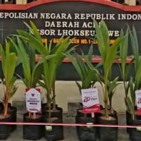 Dari Papan Bunga ke Bibit Pohon, Inovasi Kapolres Lhokseumawe Warnai Hari Bhayangkara ke – 80 dengan Semangat Go Green