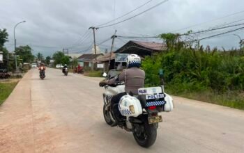 Satlantas Polres Kutim Perkuat Patroli Turjawali Di Sejumlah Ruas Jalan Untuk Ciptakan Lalu Lintas Aman Dan Lancar