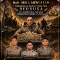 SALAM HORMAT DAN DUKA MENDALAM, SATRESKOBA POLRES PELABUHAN TANJUNG PERAK BERDUKA ATAS GUGURNYA TIGA PAHLAWAN PEMBERANTAS NARKOBA DI KATINGAN