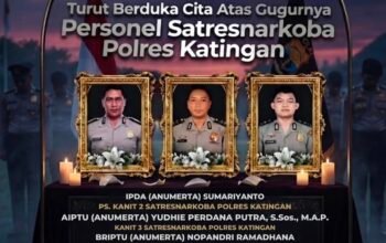 Tiga Personel Polri Gugur Saat Bertugas Ungkap Kasus Narkoba di Katingan, Dianugerahi Kenaikan Pangkat Luar Biasa Anumerta