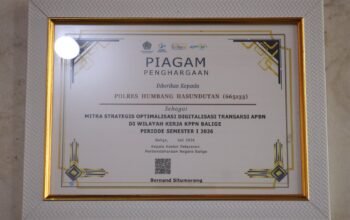Transparan dan Profesional, Polres Humbahas Sabet Tiga Penghargaan dari KPPN Balige