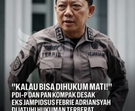 ” Kalau Bisa Dihukum Mati! ” PDI – P dan PAN Kompak Desak Eks Jampidsus Febrie Adriansyah Dijatuhi Hukuman Terberat