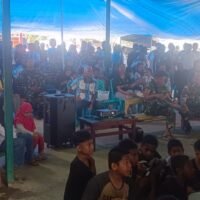 Tumbuhkan Semangat Kebersamaan, Kodim 1710/Mimika Kembali Gelar Nobar Piala Dunia Bersama Masyarakat