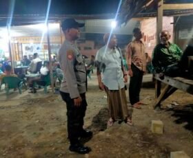 Patroli Dialogis Polsek Muara Batu Hadir Jaga Keamanan Malam, Warga Diajak Aktif Cegah Kriminalitas