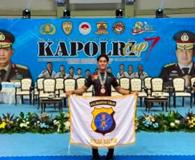 Raih Juara III Kapolri Cup VII Taekwondo 2026, Bripda Gabriel Simorangkir Harumkan Nama Polres Kutai Timur