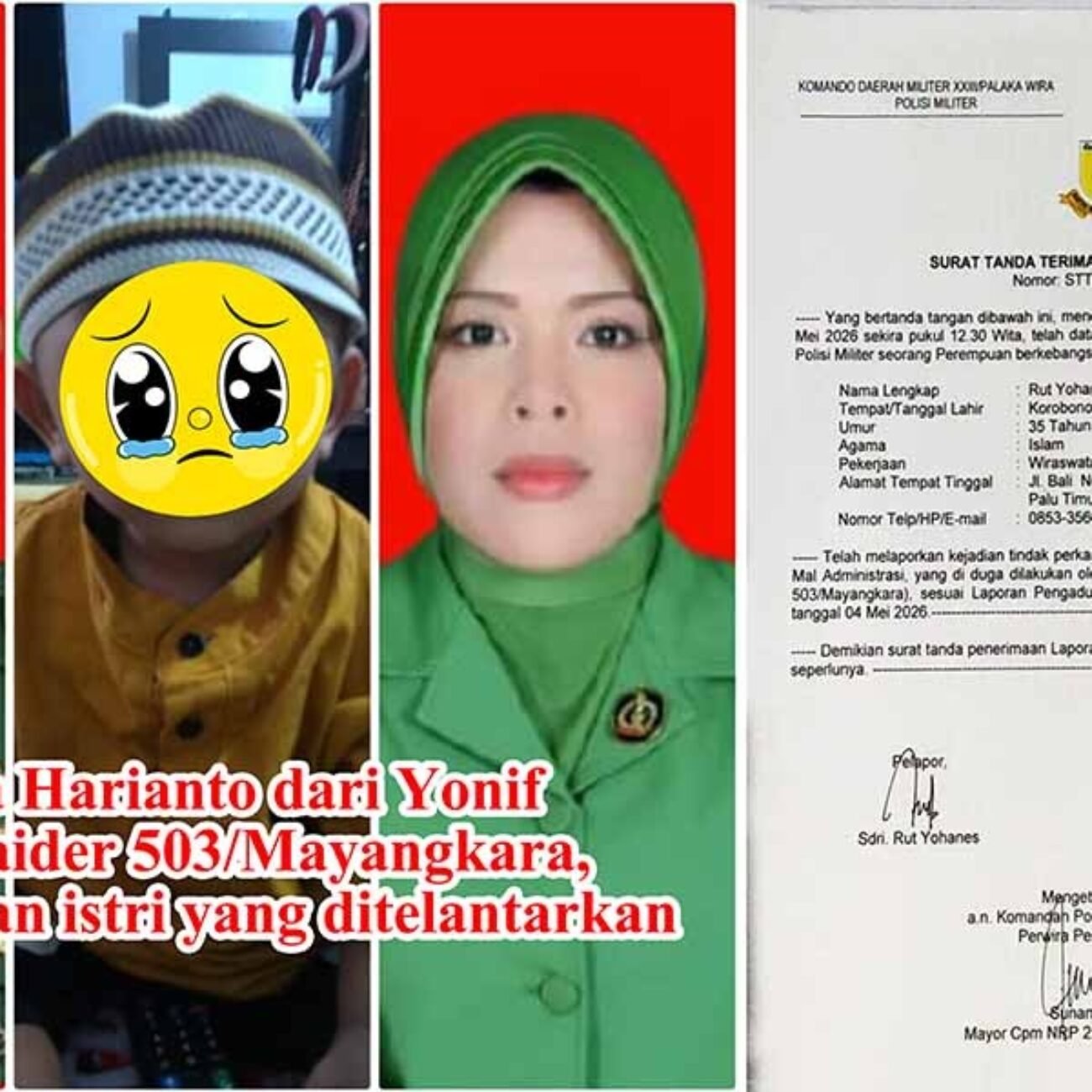 Menagih Janji ” Perisai Rakyat ” : Tragedi Penelantaran Keluarga oleh Oknum TNI dan Gugatan Keadilan Seorang Ibu