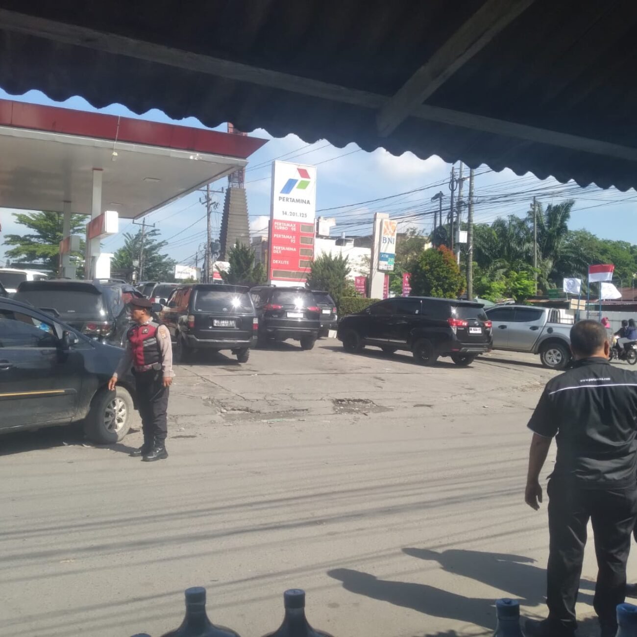 Polsek Sunggal Laksanakan Patroli dan Pengecekan SPBU, Pastikan Distribusi BBM Berjalan Aman dan Lancar