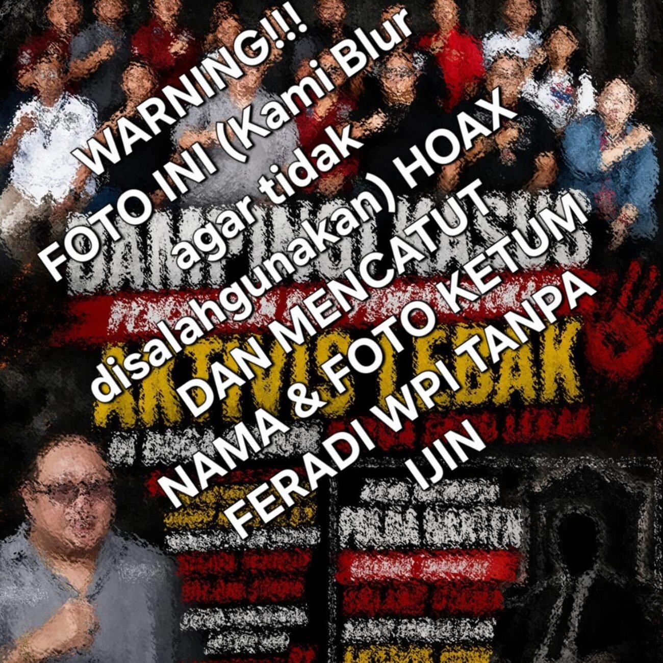 Ketua Umum FERADI WPI Minta Foto dan Namanya Tidak Dicatut dalam Ilustrasi Kasus Dugaan Pengeroyokan terhadap Uun/Fam Fuk Tjhong