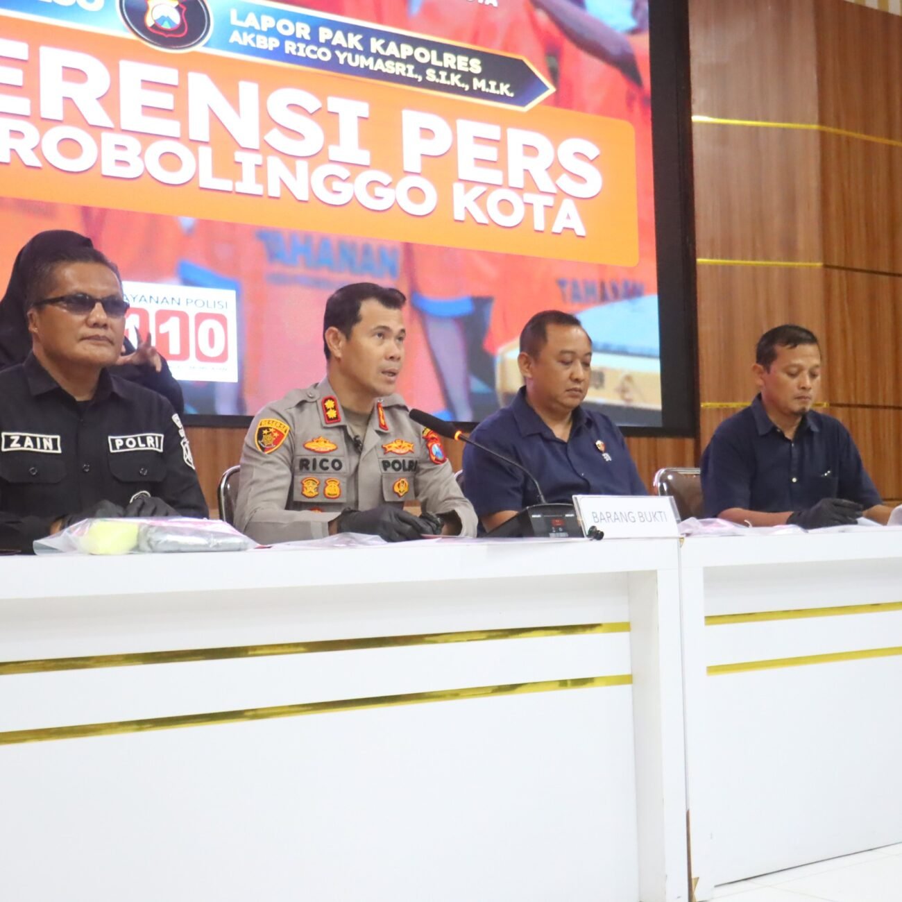 Polres Probolinggo Kota Amankan 5 Tersangka Pelempar Bondet di Mayangan