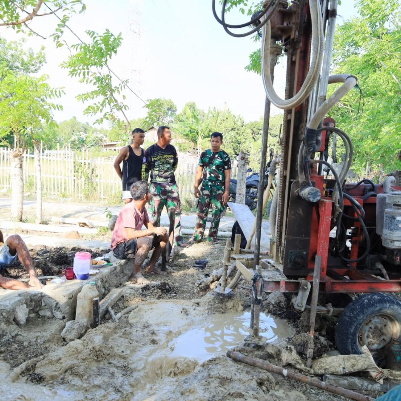 TMMD Ke-129 Bawa Harapan Baru, Sumur Bor Dibangun untuk Warga Bokimaake