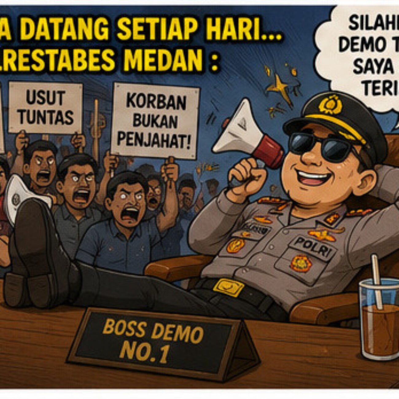 Berulang Ulang Kali Didemo, Kapolrestabes Medan Tidak Berani Menangkap Mamak Maling Atau Takut?