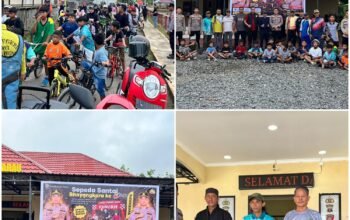 Fun Bike Hari Bhayangkara Ke-80 Di Muara Wahau Berlangsung Aman Dan Meriah