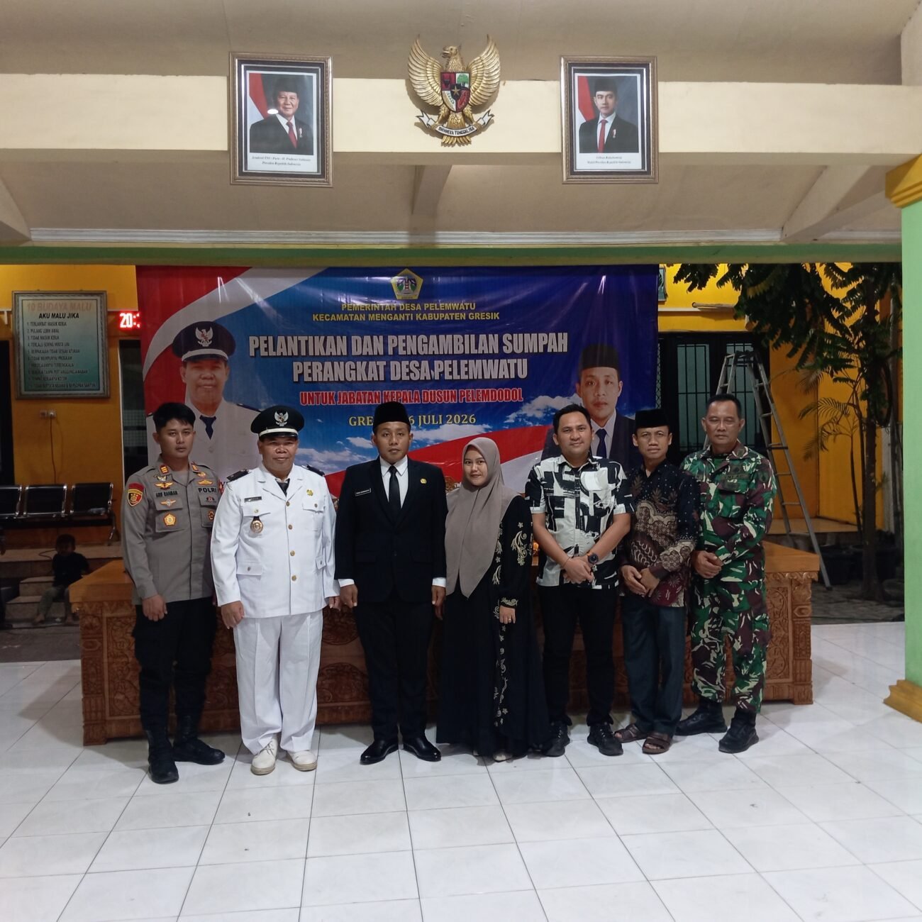 Pelantikan Dan Pengambilan Sumpah Perangkat Desa Pelemwatu Kec Menganti Kab Gresik 