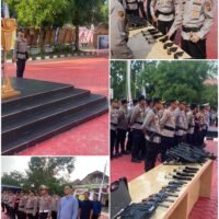 Apel Perdana Di Polres Kutim, AKBP Aryansyah Tekankan Pelayanan Prima Dan Perang Tanpa Kompromi Terhadap Narkoba