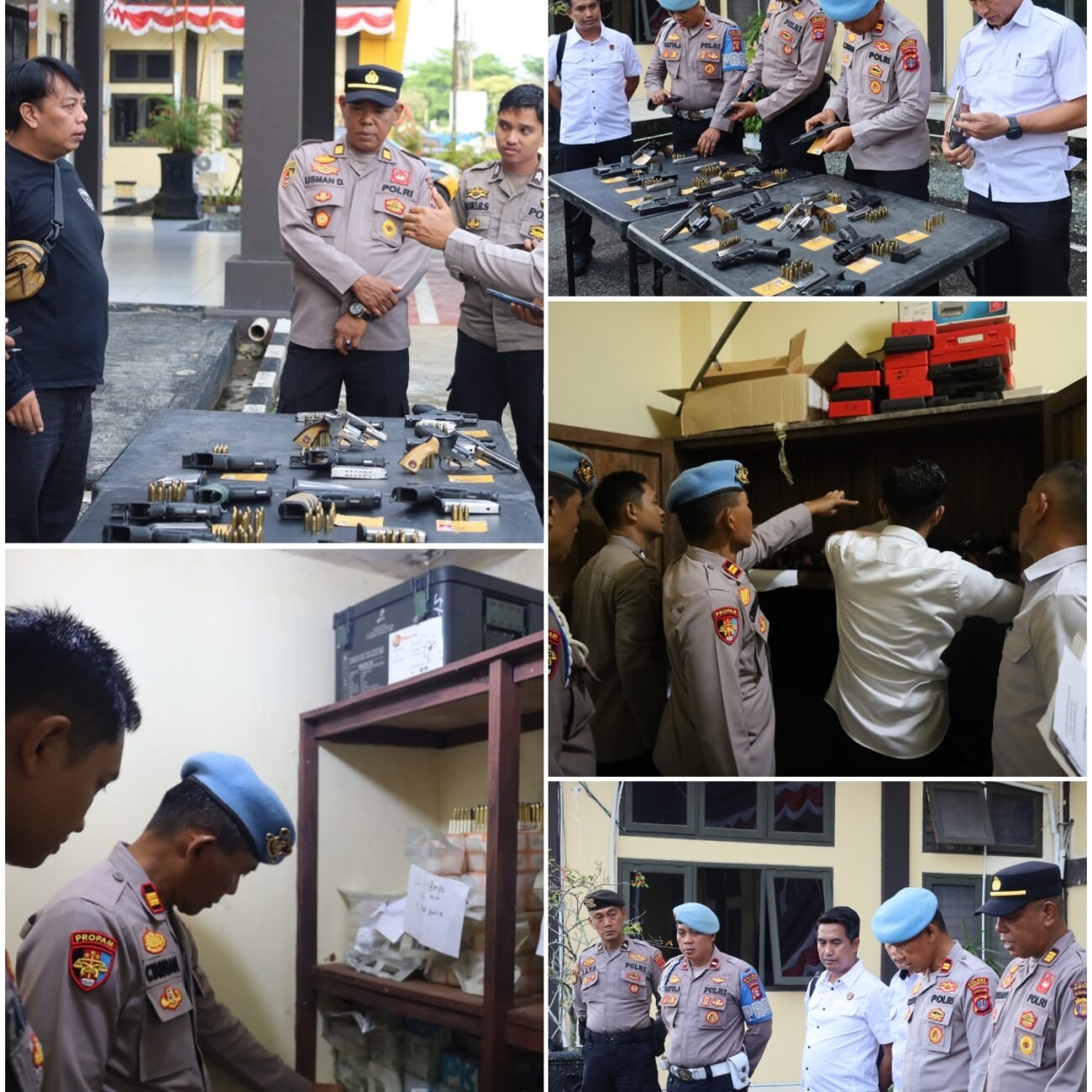 Polres PPU Gelar Pengecekan Senjata Api Dinas, Wujudkan Profesionalisme Dan Pengawasan Internal Yang Ketat