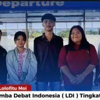 Tiga Duta Debat SMAN 2 Lolofitu Moi Siap Bertarung di LDI Tingkat Provinsi