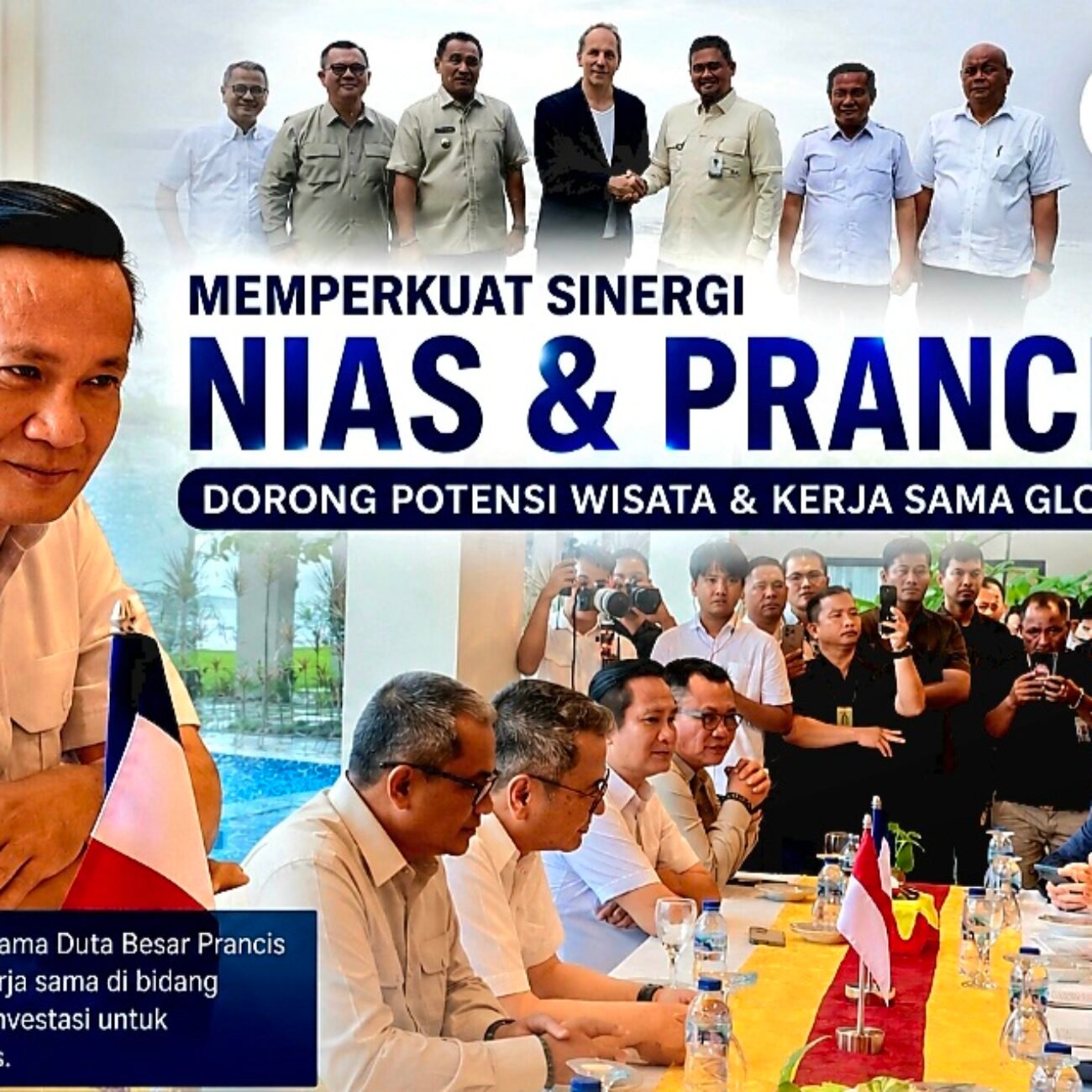 Ketua Forkada Kepulauan Nias Eliyunus Waruwu Promosikan Potensi Wisata Nias di Hadapan Dubes Prancis