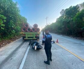 Menabrak Bagian Belakang Truk Lagi Breakdown Di Pinggir Jalan, Pengendara Sepeda Motor Meregang Nyawa