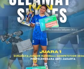 Siswi SMA Negeri 1 Kedamean Raih Juara 1 Surabaya Junior Handball Competition 2026